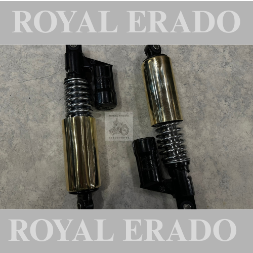 Royal enfield classic electra standard gas type rear shock absorber with brass cover