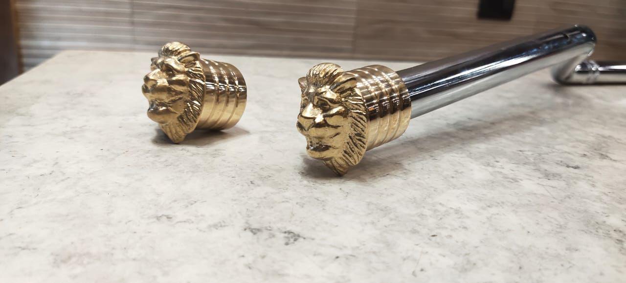 brand new brass handle weight lion face for classic , electra , standard old model