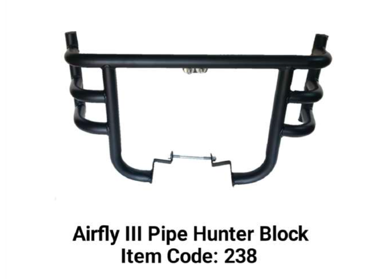 AIR FLY BLACK LEG GAURD / CRASH BAR FOR ROYAL ENFIELD HUNTER 350