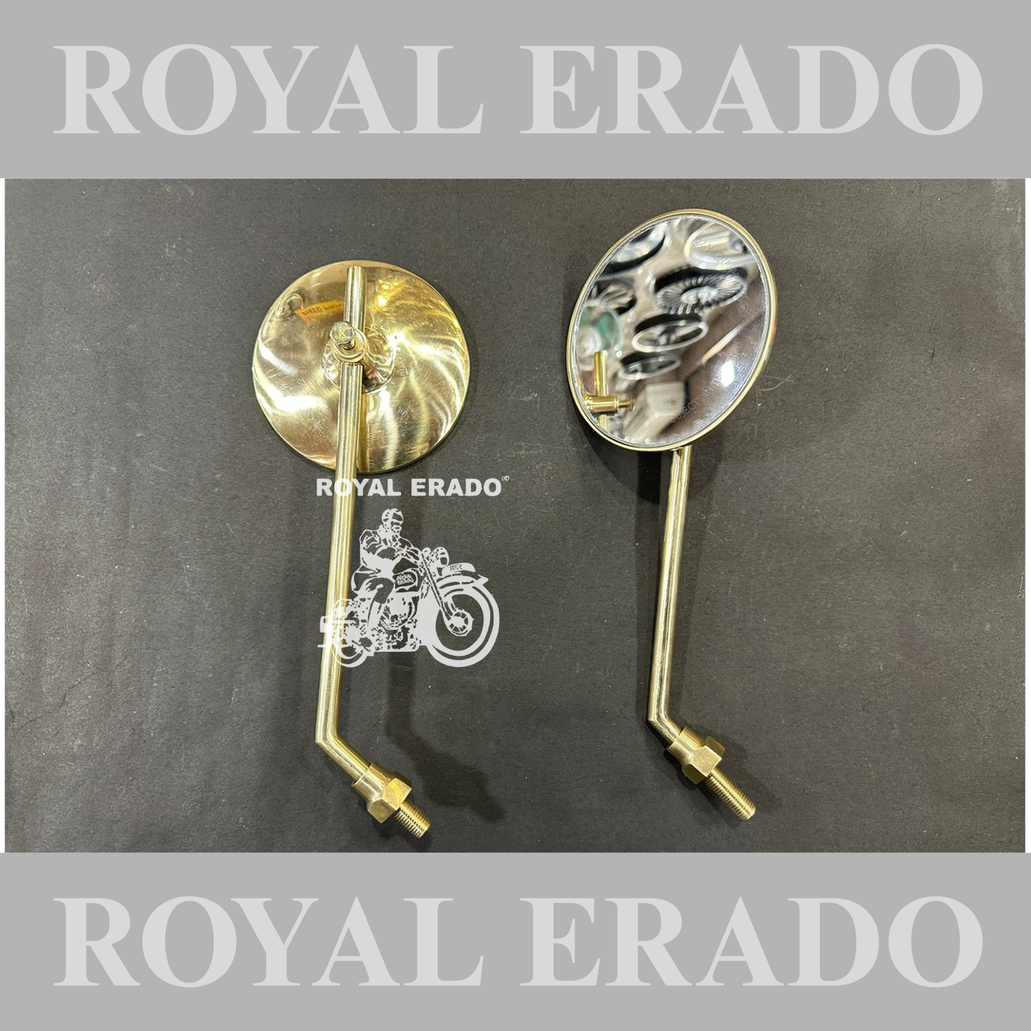Royal Enfield brass mirror for Reborn Classic Electra Battalion Standard.