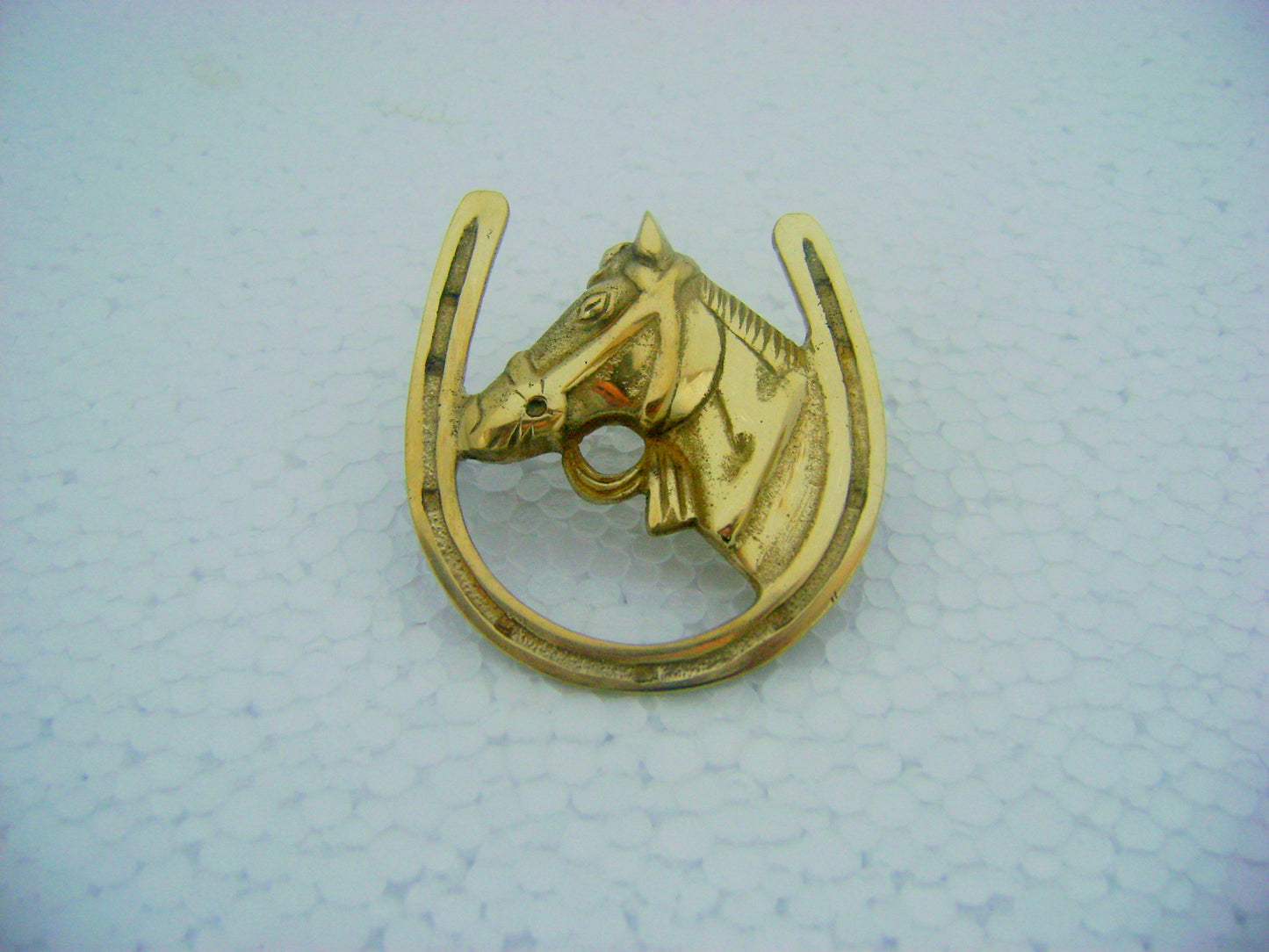 BRASS  BIG HORSE NAIL ( GHORA KI NAAL )IN BRASS UNIVERSAL FOR CAR / BIKES / ROYAL ENFIELD , ETC