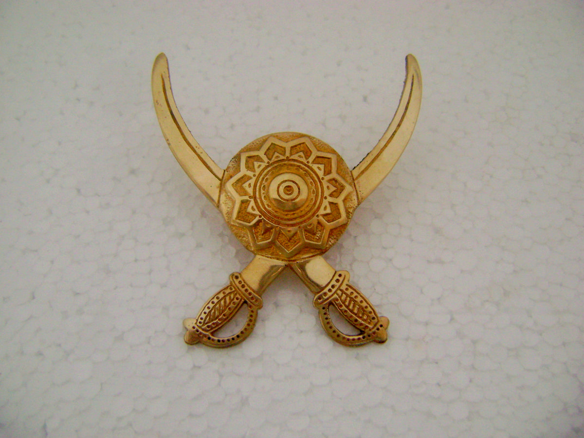 Talwar Design For Ravan Brass rear mudguard big dhaal talwar sward design vehicle emblem for b ...