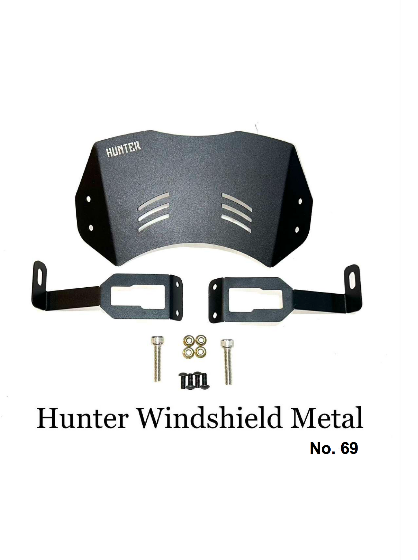 WINDSHIELD / VISOR FOR ROYAL ENFIELD HUNTER 350 IN METAL