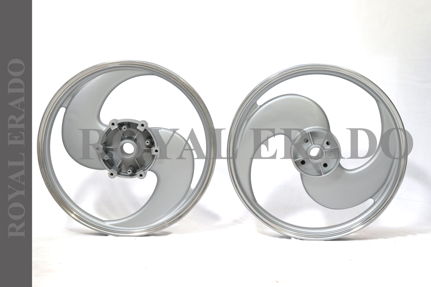 2 Spokes SILVER Alloy Wheel for STANDARD ABS Royal-Enfield Bullet X 350CC, Electra, Thunderbird 2010 model