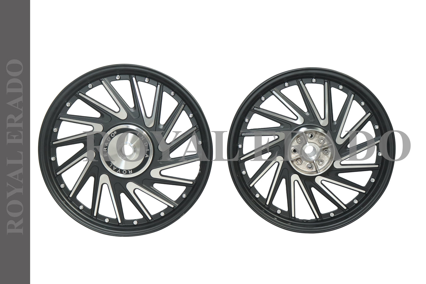 CROSS V design 16 SPOKES  Alloy Wheel set for classic single disc