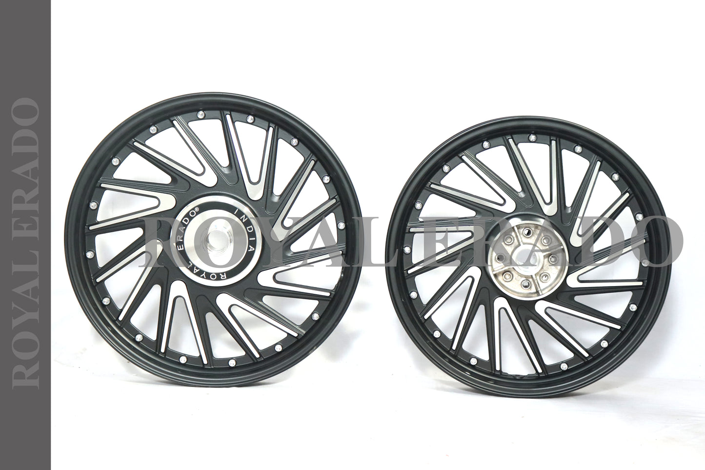 CROSS V design 16 SPOKES  Alloy Wheel set for classic single disc