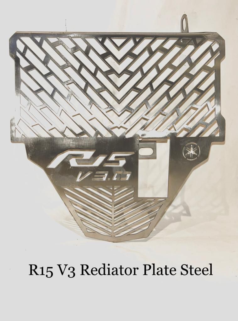 YAMAHA R15 V3 RADIATOR PLATE STEEL – Royal Erado Accessories