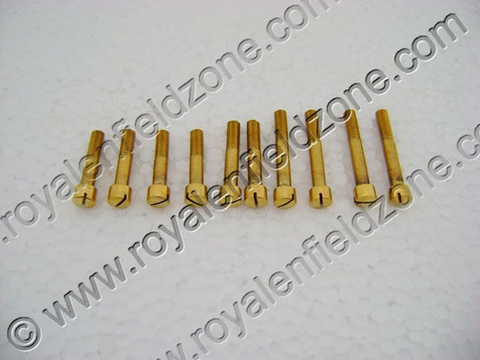 Brass timing screw kit 10 peaces for royal enfield old model standard & electra before 2010 model