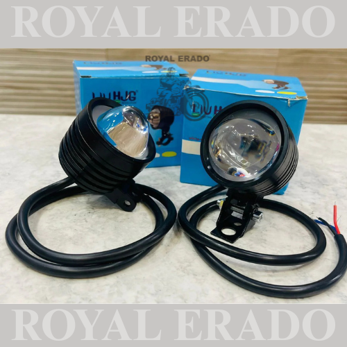 HJG UNIVERSAL PROJECTOR TYPE-2 FOG light for royal enfield classic , electra , standard , JAWA , THAR , ETC