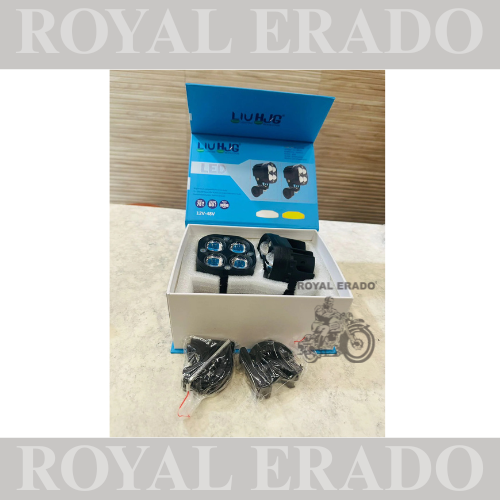 HJG 4 LED FOG LAMP  Super Bright for Car, SUV and Bikes