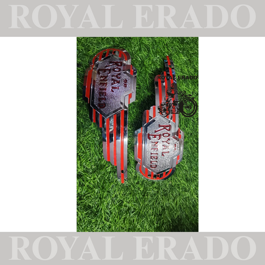 Royal engield vintage style chrome  tank monogram decal for standard and vintage model g2.