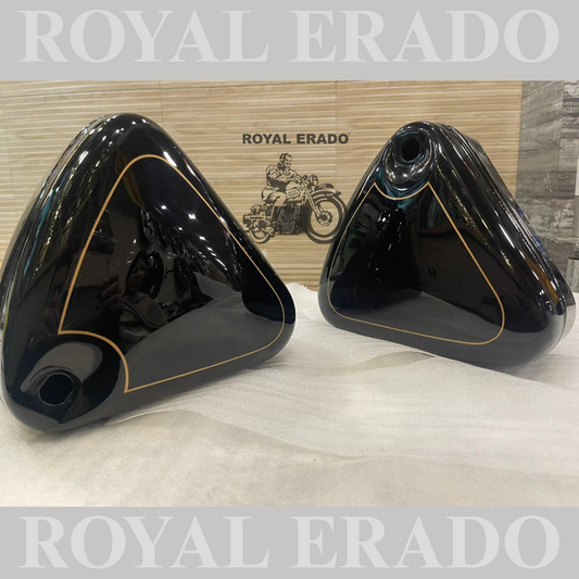 Tool box black with golden lining for Royal Enfield standard electra before 2010 model