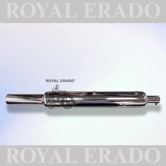 BIG PUNJAB SILENCER CHROME FOR ROYAL ENFIELD CLASSIC ELECTRA STANDARD