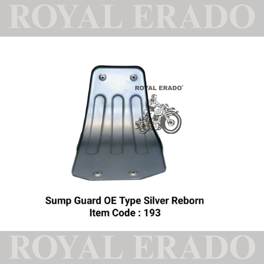 SUMP GUARD SILVER FOR ROYAL ENFIELD REBORN