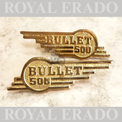 Tool box monogram decal brass for royal enfield bullet 500cc
