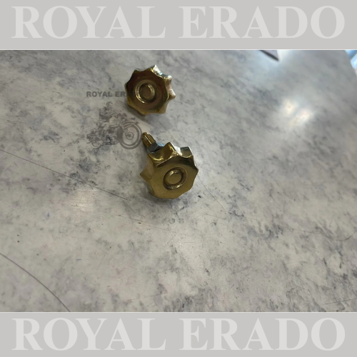 Brass tool box flower nut for vintage royal enfield old standard and electra g2