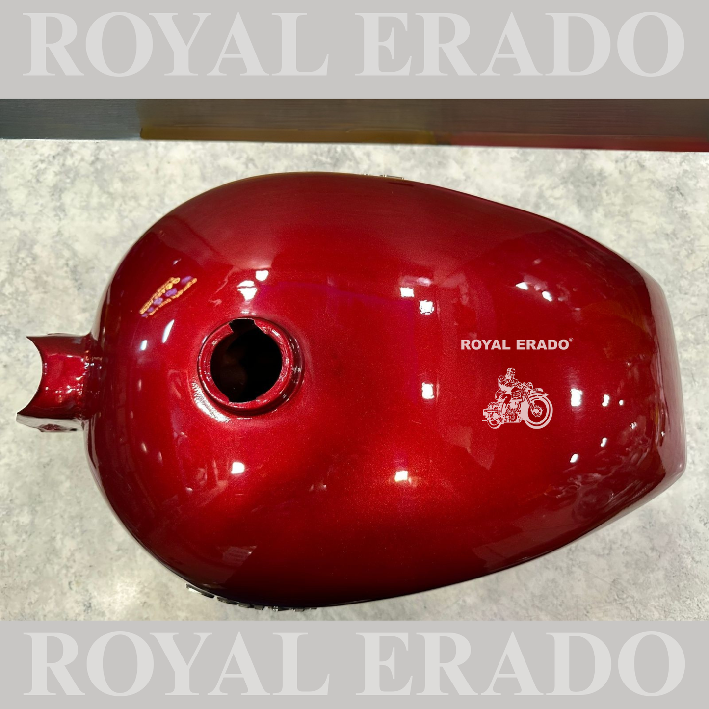 Royal Enfield Electra tank in red color for all models bs-3 and and bs-4.