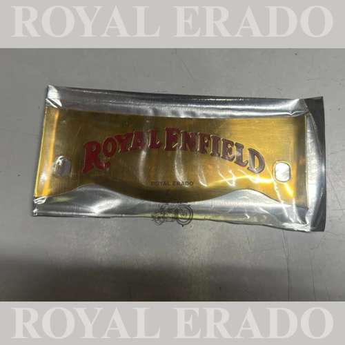 Royal enfield vintage old model g2 style crown plate number plate in brass