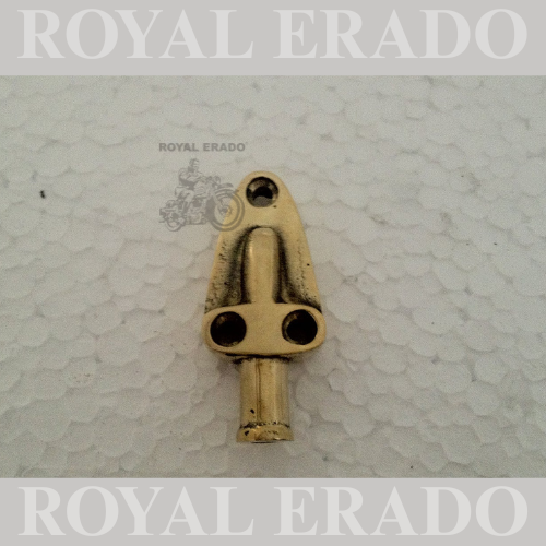 Customised Brass Breather Pipe Holder Compatible with Old Model Bullet Motorcycle
