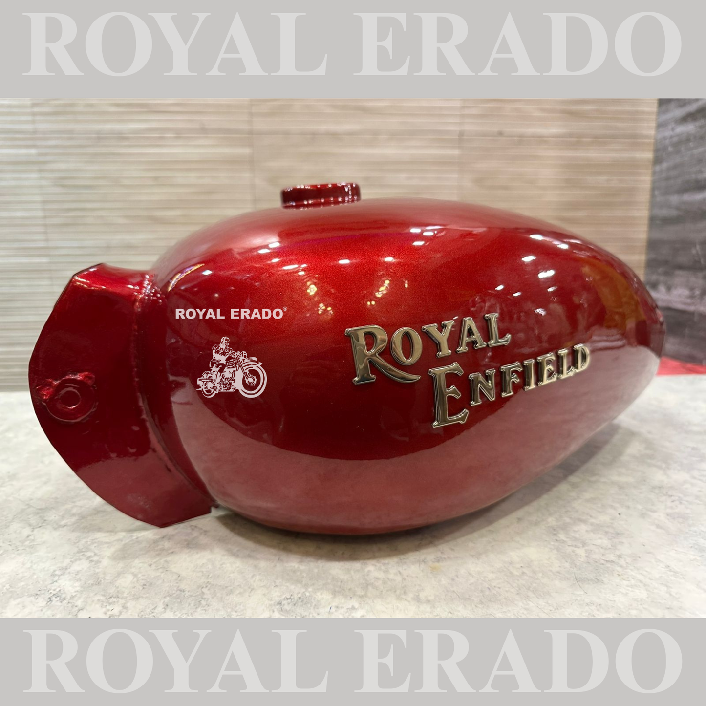 Royal Enfield Electra tank in red color for all models bs-3 and and bs-4.