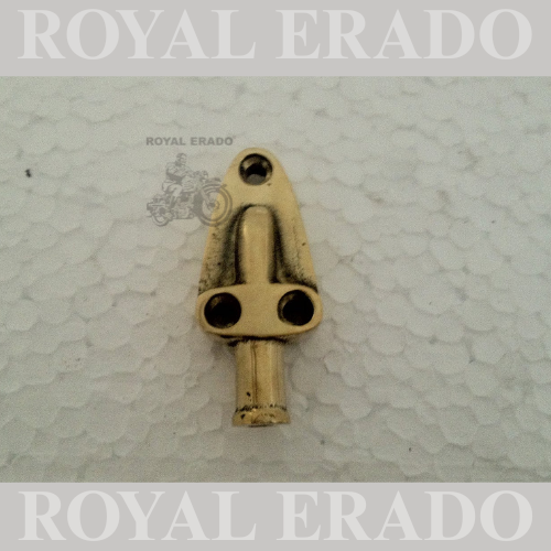 Customised Brass Breather Pipe Holder Compatible with Old Model Bullet Motorcycle