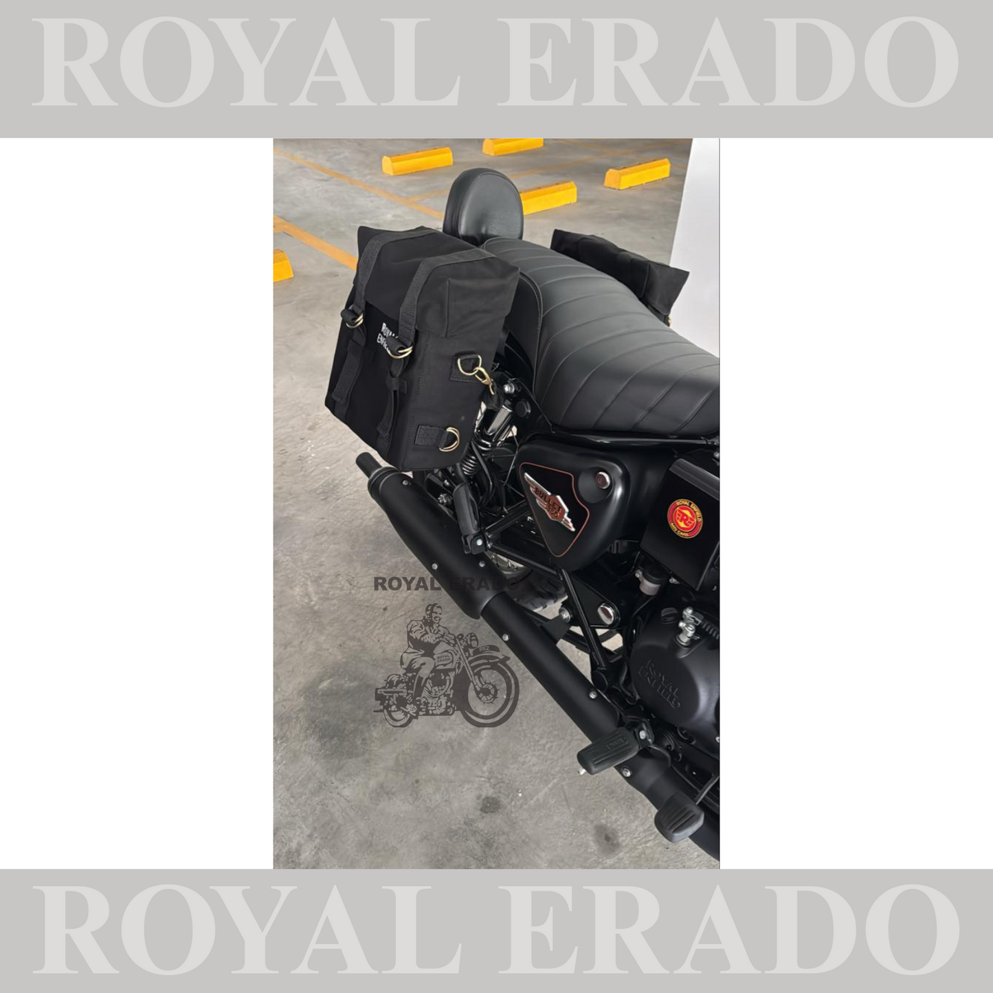 Royal enfield standard battalion saddle stay with bag set