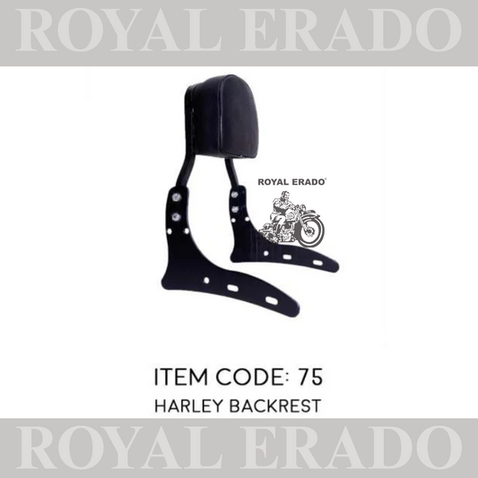 harley design backrest  for ROYAL ENFIELD CLASSIC , ELECTRA , STANDARD BS4/ BS6