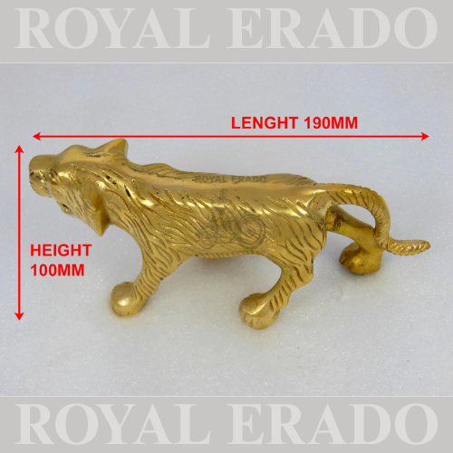 Brass big tiger / lion for front mudguard universal for all bikes royal enfield ,jawa ,bsa ,etc