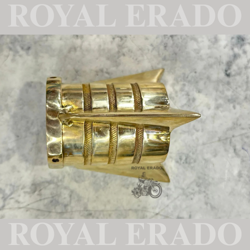 Royal enfield classic electra standard silencer exhaust rocket in brass.