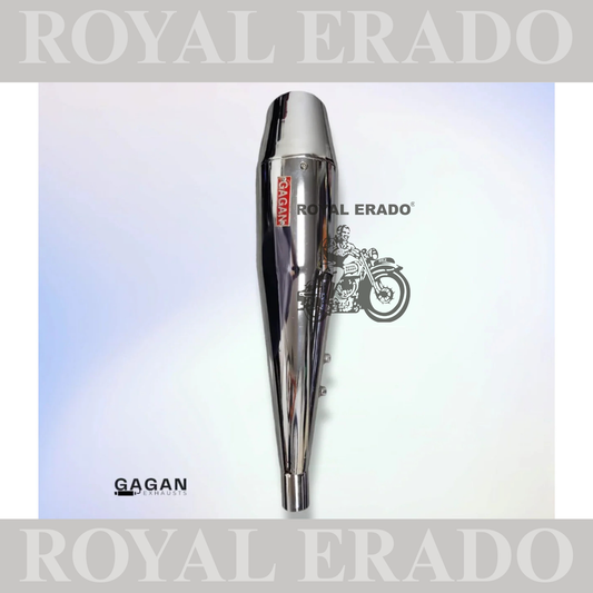 DOLPHIN PREMIUM SILENCER CHROME FOR ROYAL ENFIELD CLASSIC ELECTRA STANDARD
