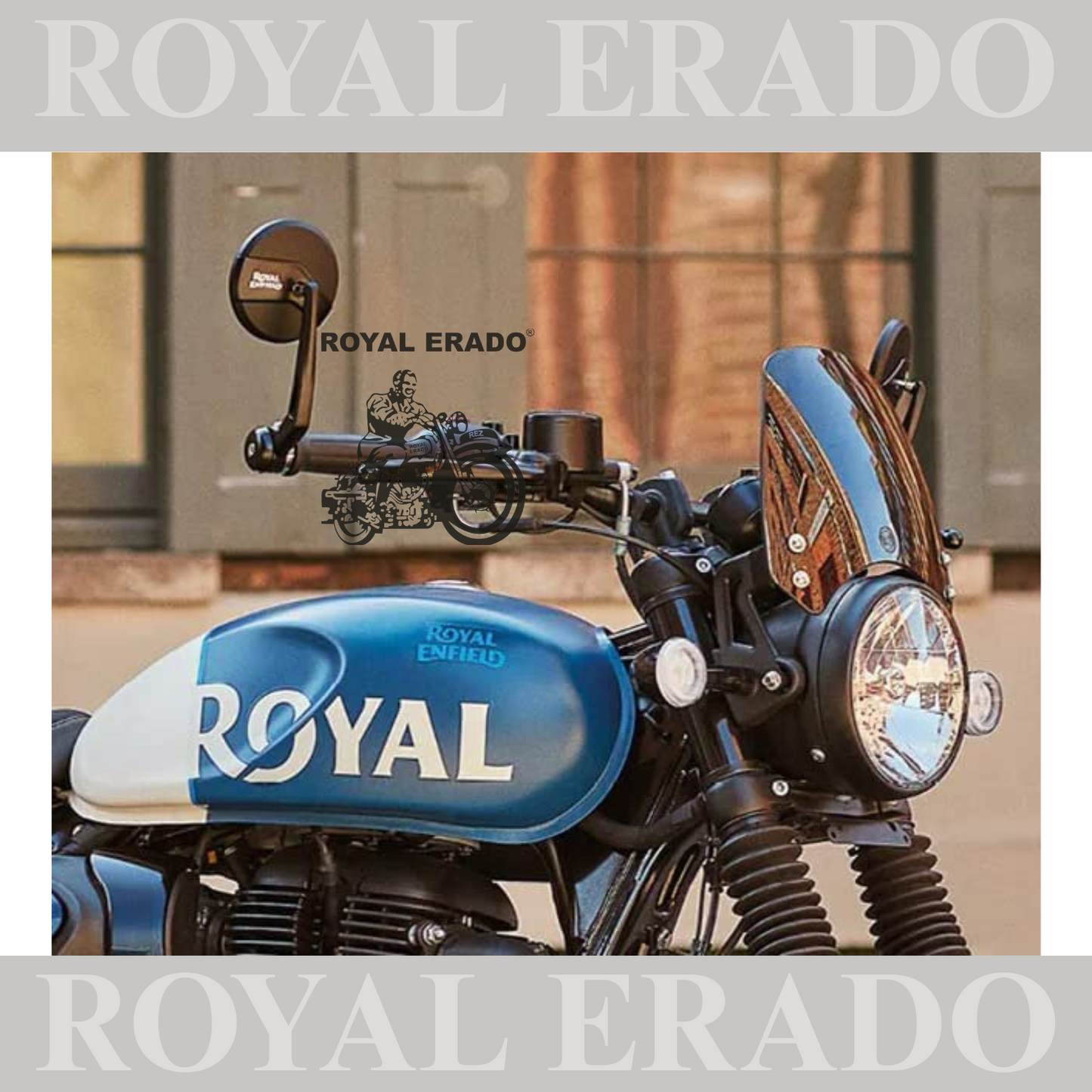 BAR END MIRROR FOR ROYAL ENFIELD HUNTER , REBORN CLASSIC & METEOR