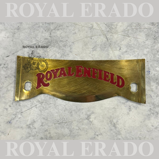 Royal Enfield engraved brass crown plate for old model Bullet Standard Electra vintage g2 1962 old model