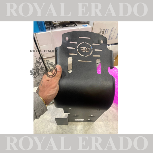 Royal Enfield Black Sump guard for Classic 350 Before Sep 2021 Models, Bullet, ELECTRA STANDARD.