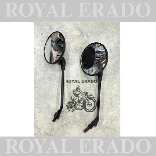 Black mirror for royal enfield classic electra and standard