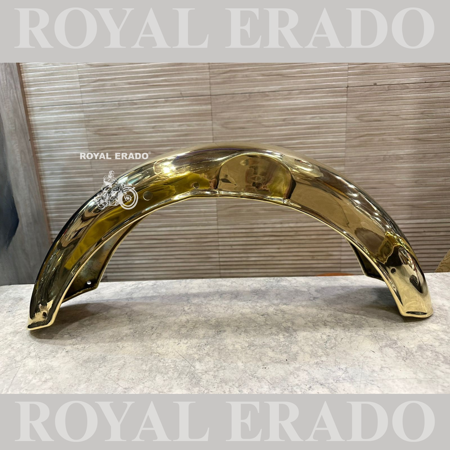 Royal Enfield Classic Electra or Standard pure brass front and rear mudguard gold look vintage g2 1962 old look
