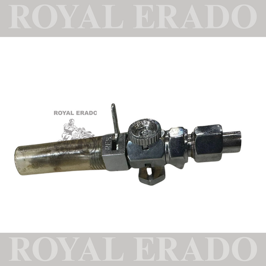 Royal enfield g2 62 old model vintage push pull type petrol tap brass crome with reserve option