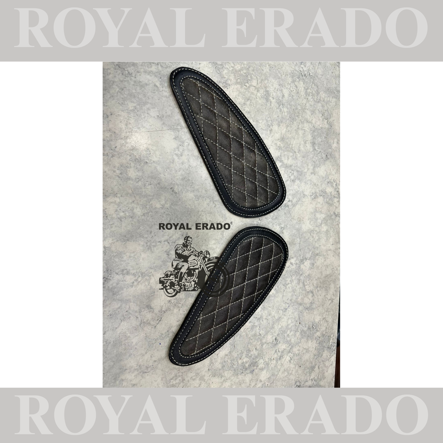 Royal Enfield gt continental 650 interceptor 650 knee pads in leather design