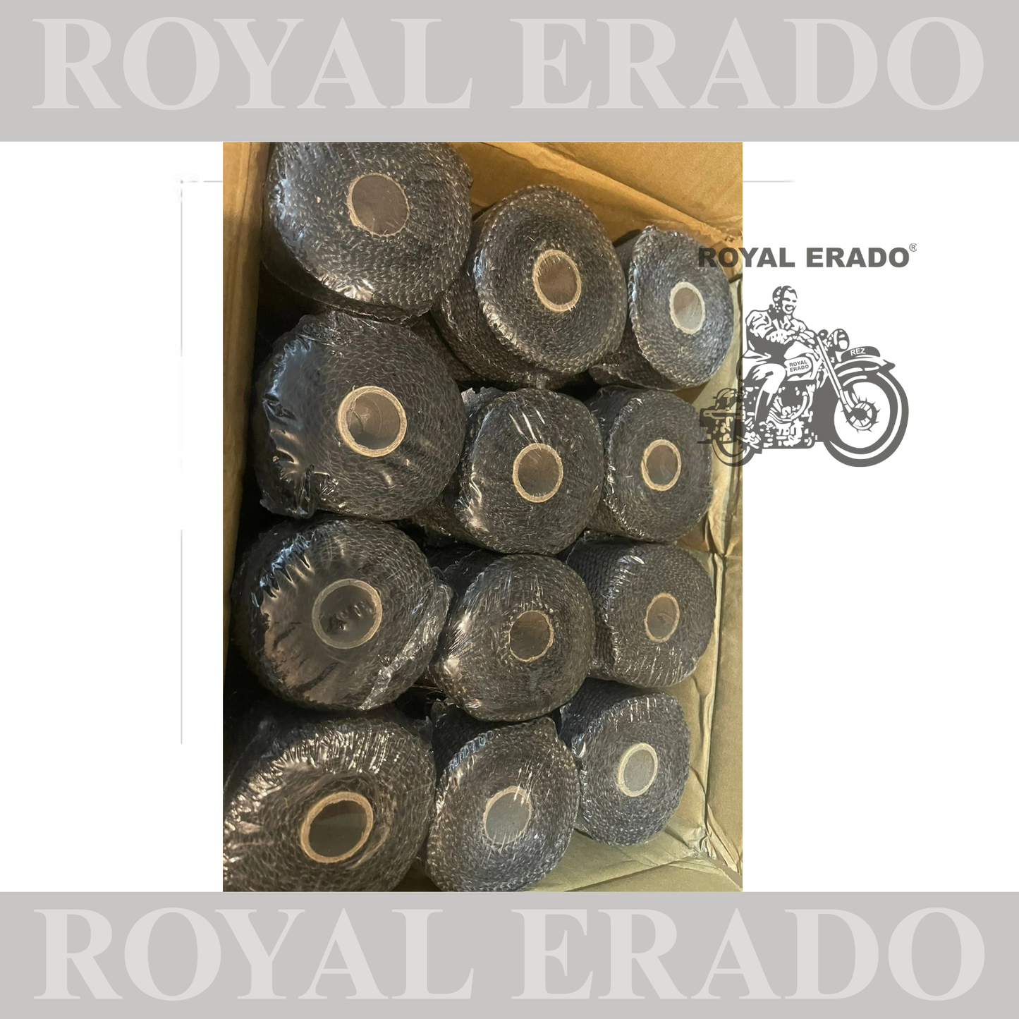 Bike Exhaust Silencer Wrap Heat Shield Protector with Clip Clamp Black for Royal Enfield 3 METERS
