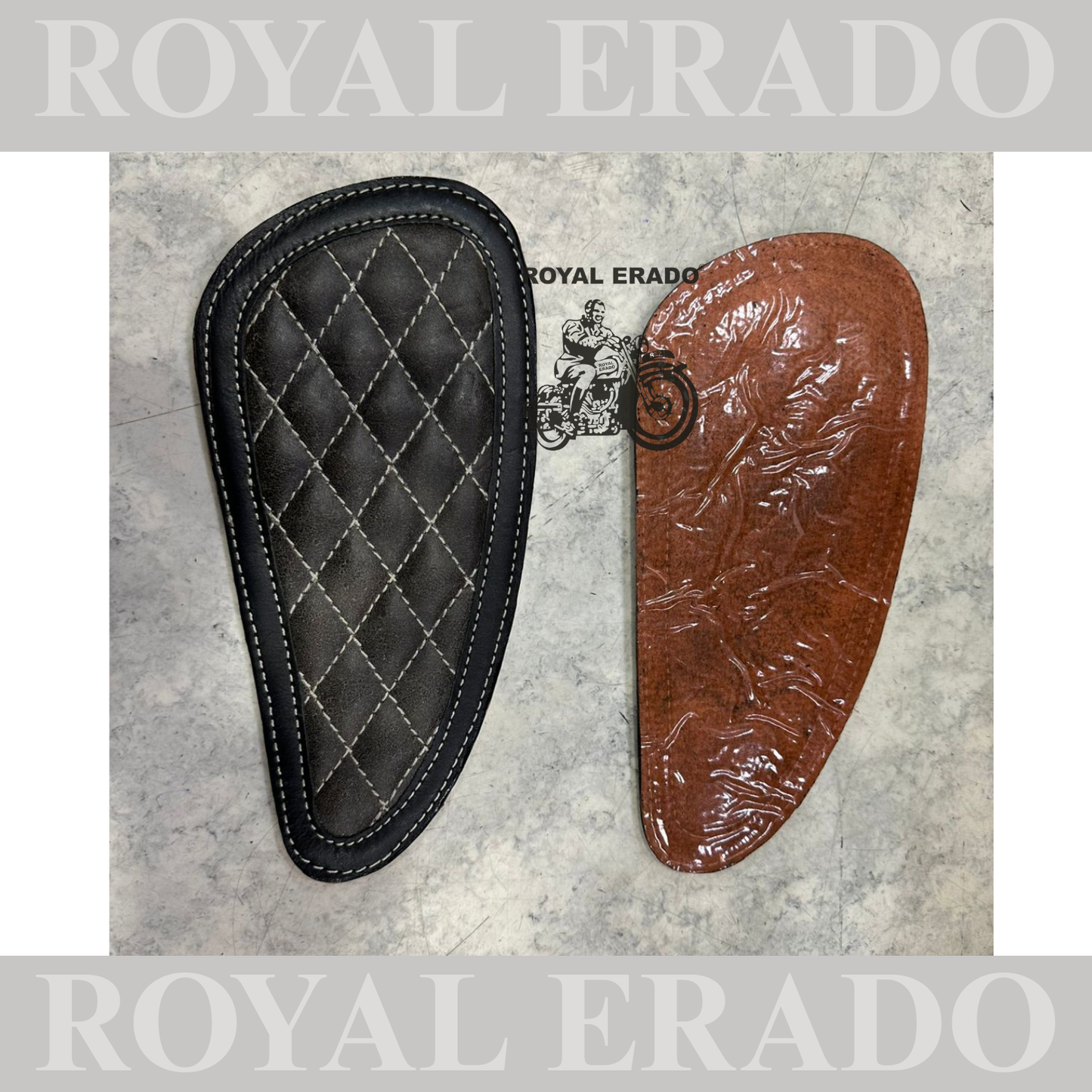 Royal Enfield gt continental 650 interceptor 650 knee pads in leather design