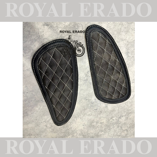 Royal Enfield gt continental 650 interceptor 650 knee pads in leather design