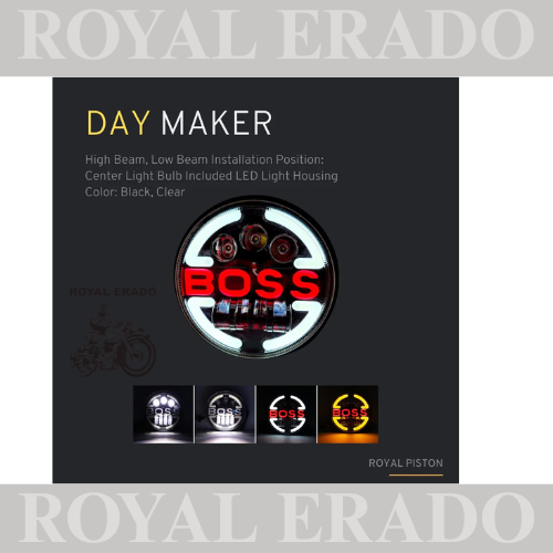 ROYAL ERADO 7" BOSS head light for royal enfield classic , electra , standard