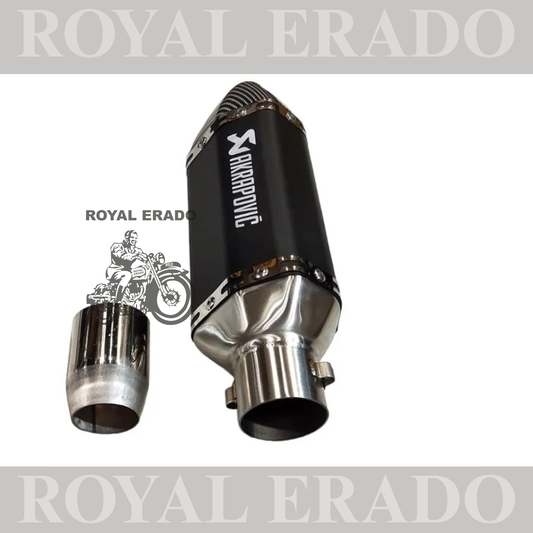 Universal Hexa Cut AKRAPOVIC Muffler Exhaust Pipe Akrapovic Exhaust WID DB Killerl Slip On Exhaust Silencer 36-51 mm carbon fiber black