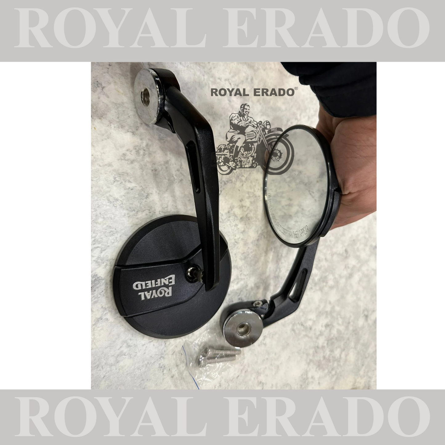 BAR END MIRROR FOR ROYAL ENFIELD HUNTER , REBORN CLASSIC & METEOR