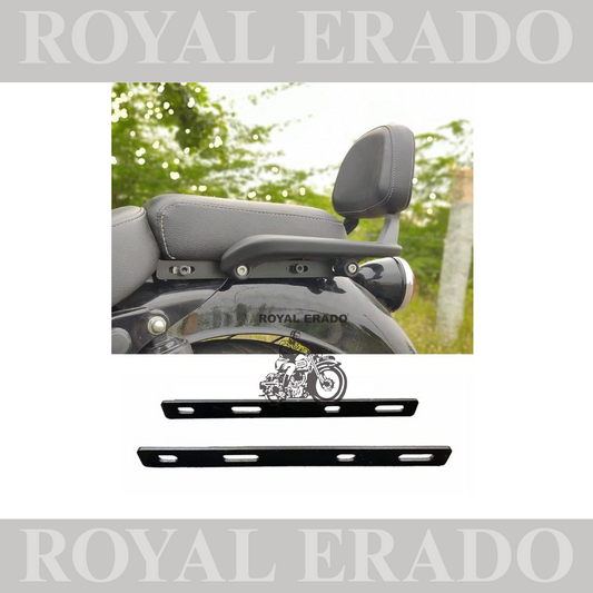 Back Rest Extender for RE Meteor 350 /Backrest Adjustable Plates (Black)