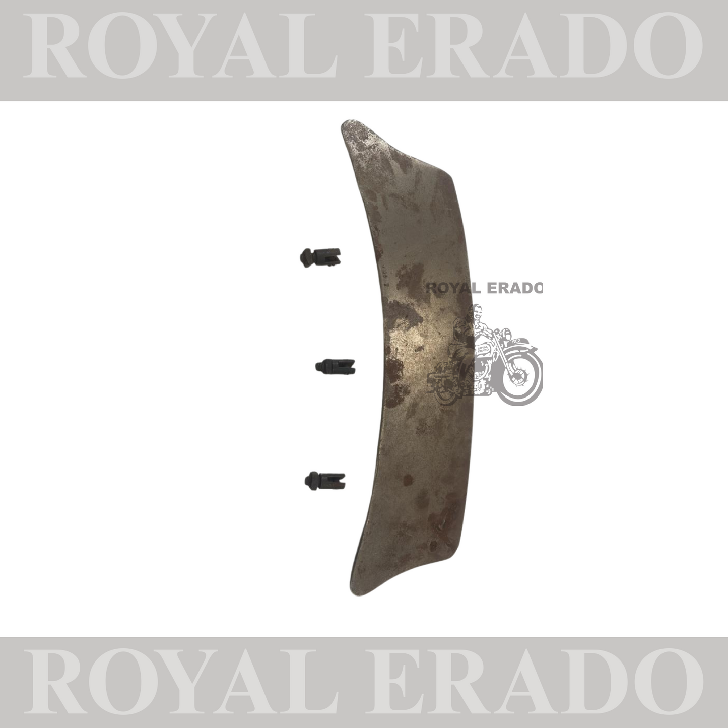 universal number plate vintage style with khutti for Front mudguard of royal enfield , bsa , jawa , etc