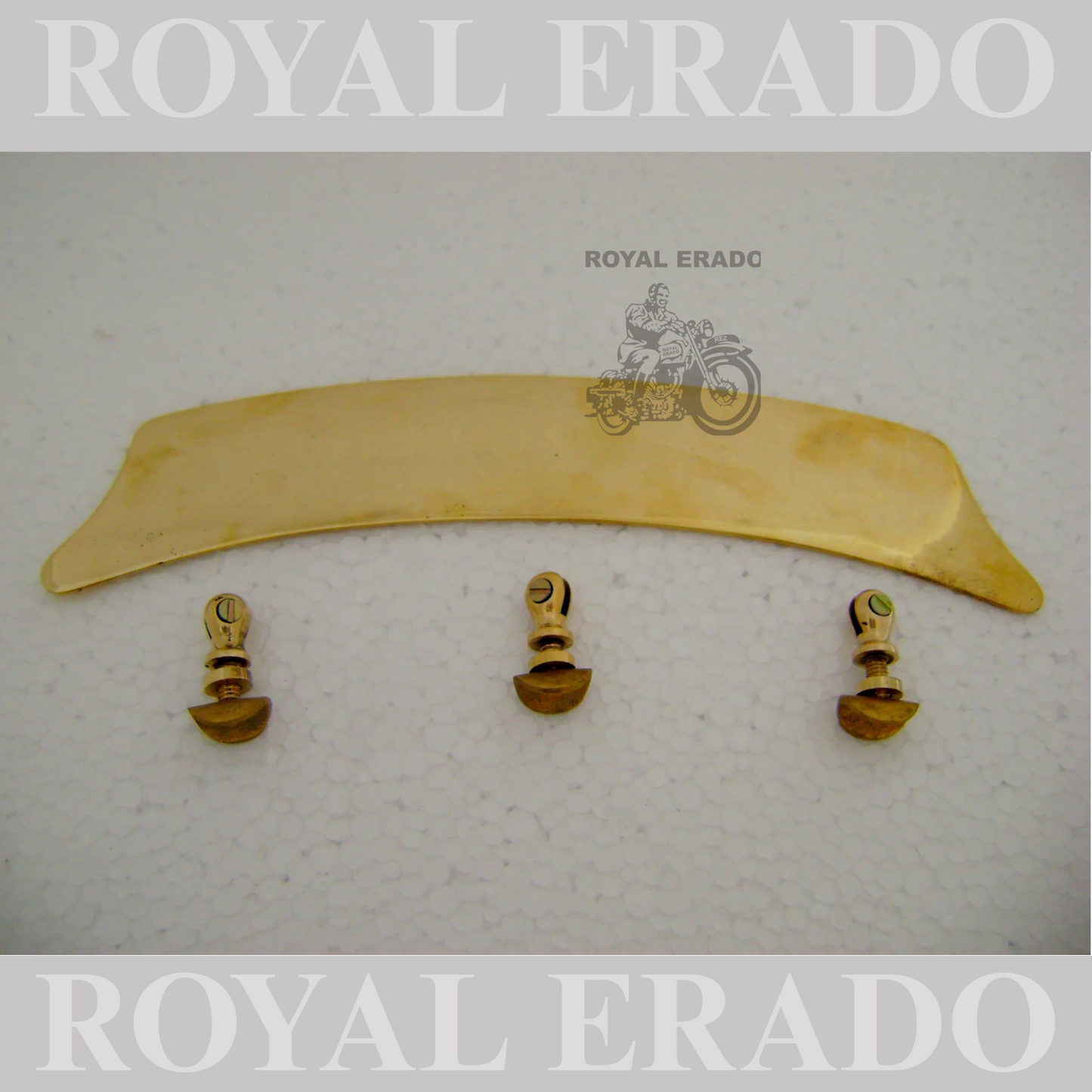 universal brass number plate vintage style with khutti for Front mudguard  of royal enfield , bsa , jawa , etc