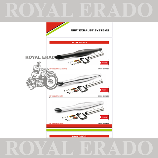 Red rooster performance exhaust silencer rrp rumbler for reborn classic 350