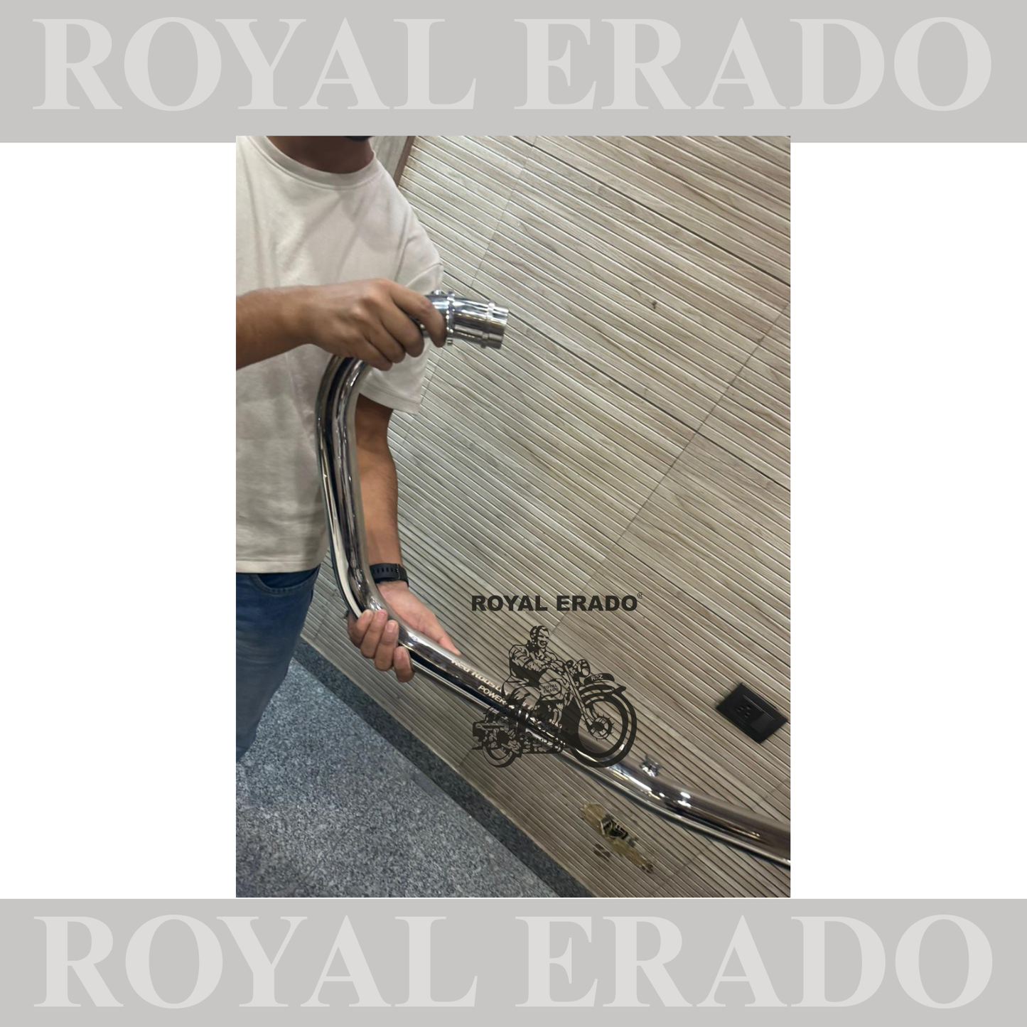 Royal Enfield interceptor 650 and continental gt 650 red rooster performance bend pipe