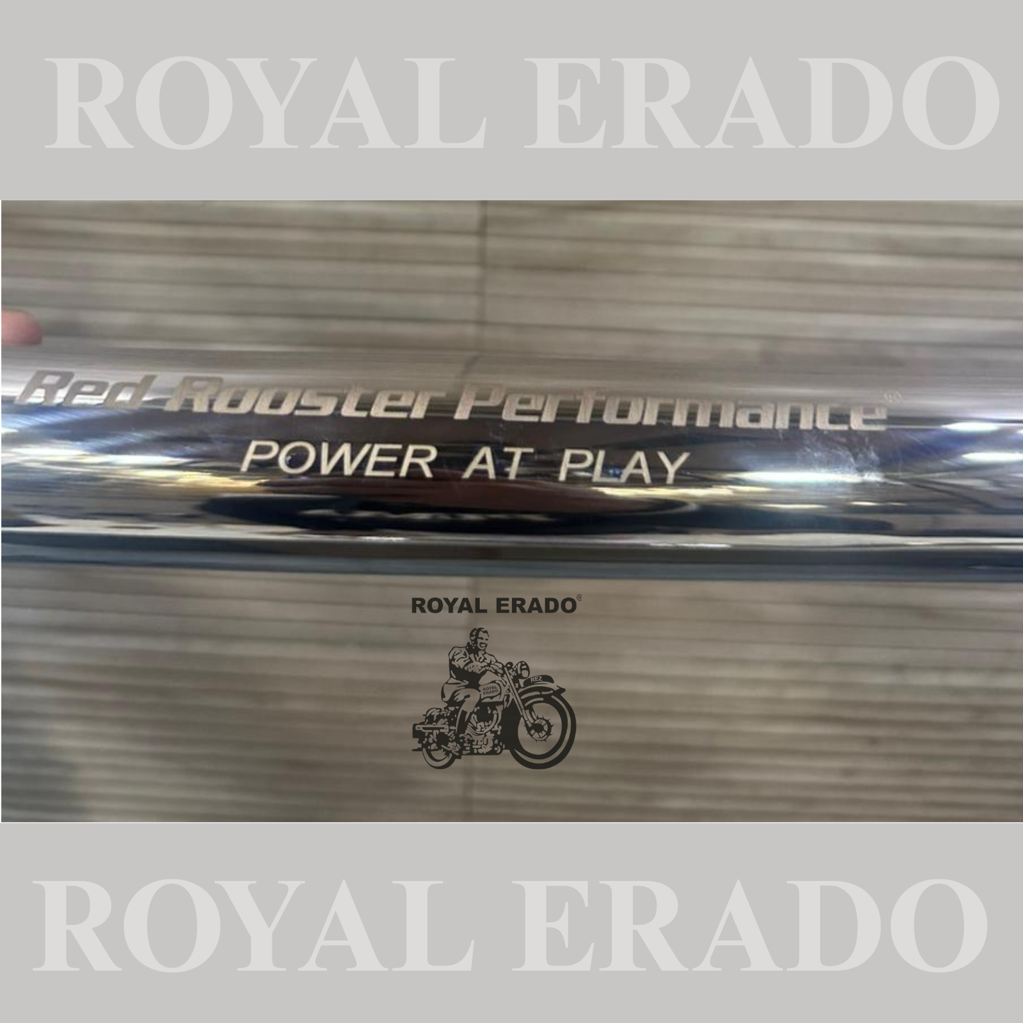 Royal Enfield interceptor 650 and continental gt 650 red rooster performance bend pipe