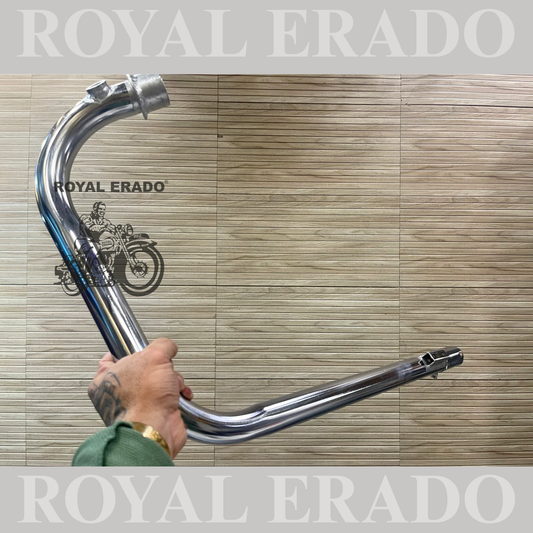 For Royal Enfield Reborn / meteor free flow empty bend pipe